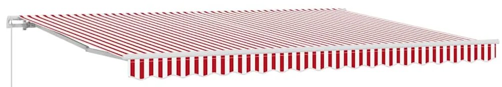 vidaXL Αντιανεμικό Κόκκινο και Λευκό 450 x 350 x 165 εκ Πολυεστέρας