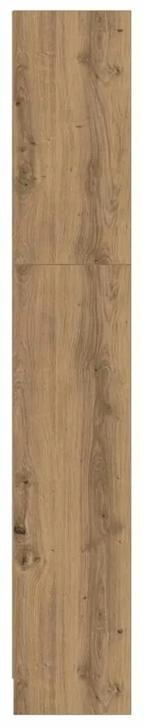 vidaXL Βιβλιοθήκη Αρτισιανή Δρυς 60x24x143 εκ. από Επεξεργασμένο Ξύλο