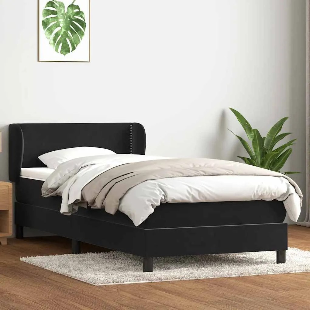 ΚΡΕΒΑΤΙ BOXSPRING ΜΕ ΣΤΡΩΜΑ ΜΑΥΡΟ 90X220 ΕΚ. ΒΕΛΟΥΔΙΝΟ 3317471