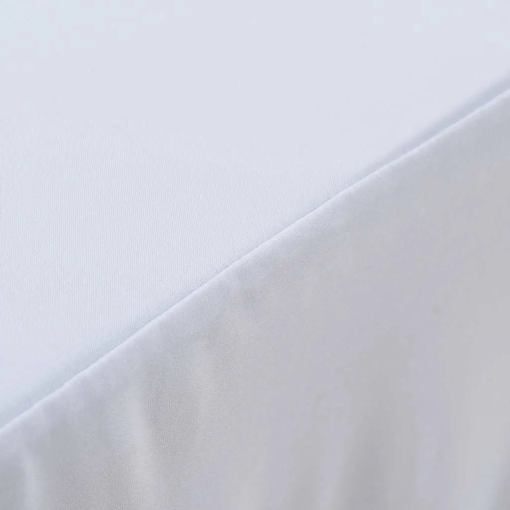 vidaXL Καλύμματα / Φούστες Τραπεζιού 2 τεμ. Λευκό 183 x 76 x 74 εκ.