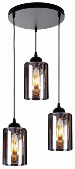 Κρεμαστό Φωτιστικό Οροφής Φιμέ SMOG 77-8202 Homelighting-77-8202-Φιμέ/Smoke 77-8202