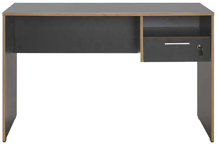 Γραφείο εργασίας Concept Megapap χρώμα ανθρακί 120x60x75εκ.