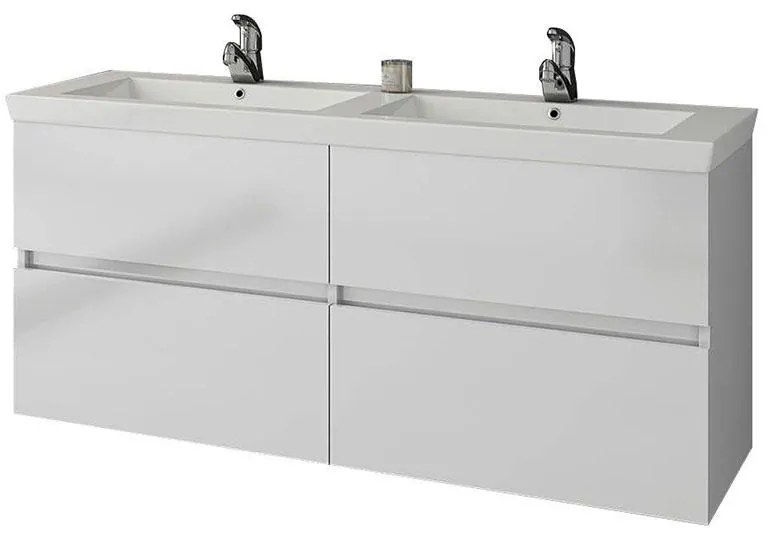 Πάγκος μπάνιου κρεμαστός Luxus 120 Λευκό