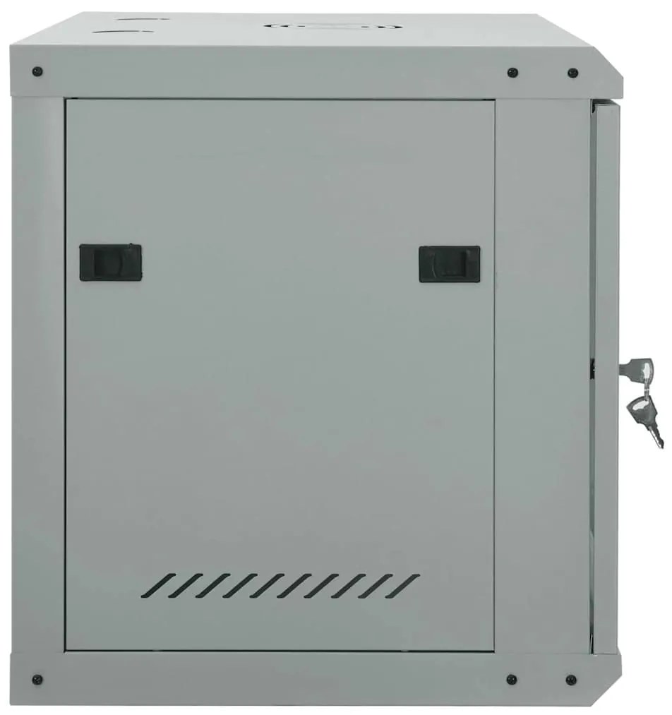vidaXL Ντουλάπα δικτύου με αποθήκευση Γκρι 60 x 45 x 50 εκ Ατσάλι