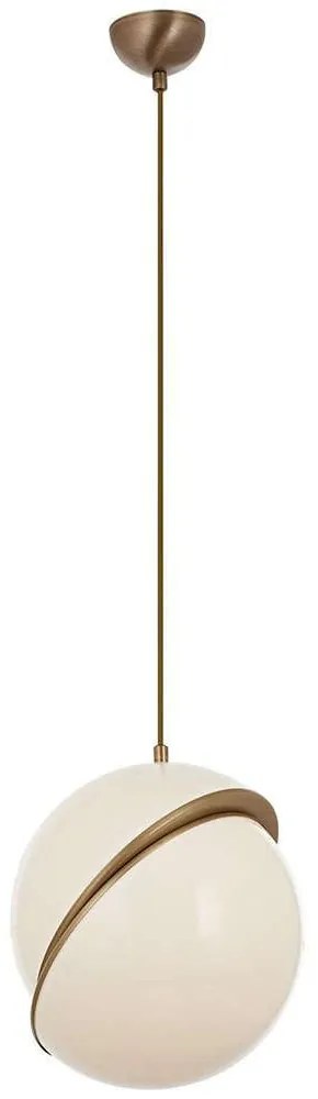 Φωτιστικό Οροφής 301AUR1299 Φ30x90cm 1xE27 80W White-Gold Opviq