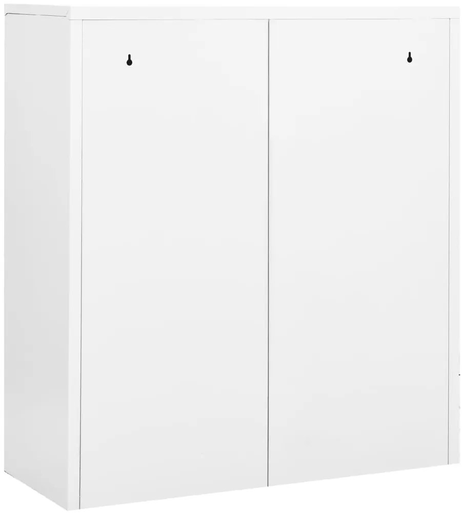 vidaXL Ντουλάπα Γραφείου Λευκή 90 x 40 x 102 εκ. Ατσάλινη