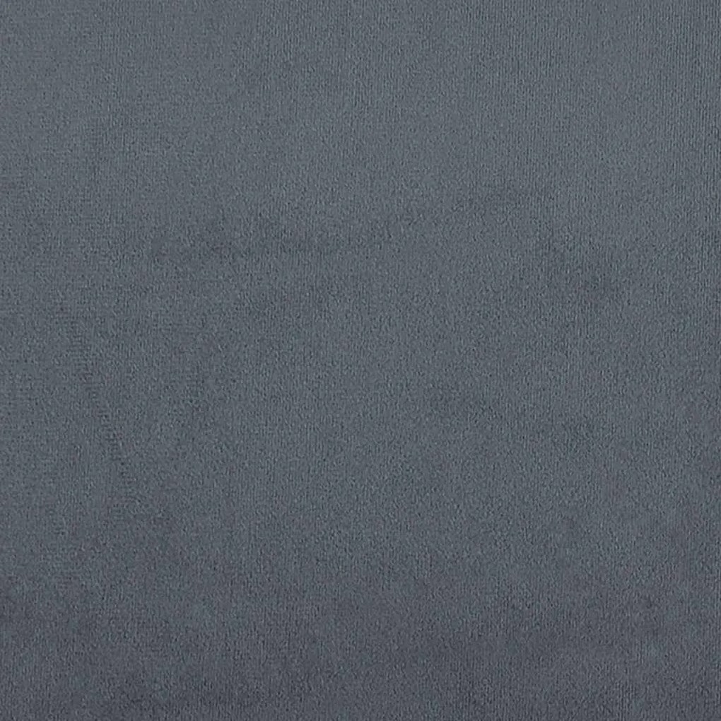 Κρεβάτι Boxspring χωρίς Στρώμα Σκούρο Γκρι 80x220 εκ. Βελούδινο 3315850