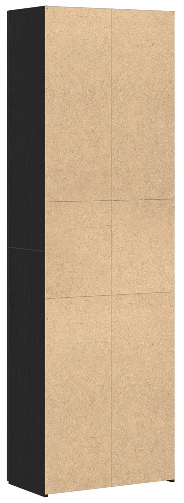vidaXL Μαύρο Κάστρο Γραφείου 60 x 32 x 190 εκ. από μηχανικά ξύλα.