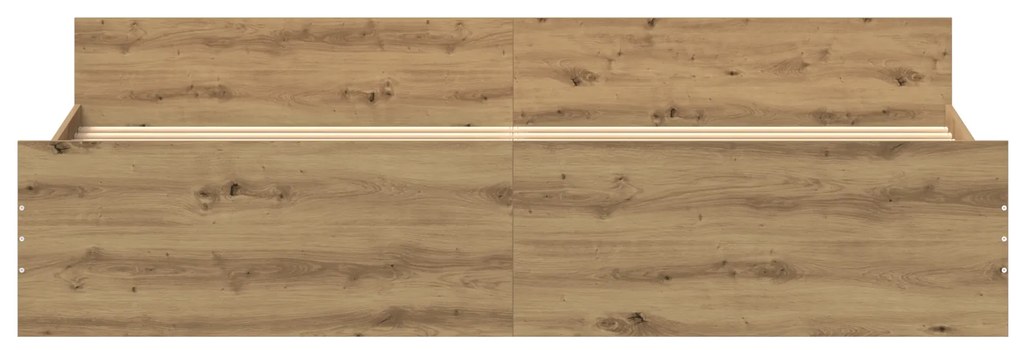 vidaXL Κρεβάτι Artisan Oak 200x200 εκ Επεξεργασμένο ξύλο