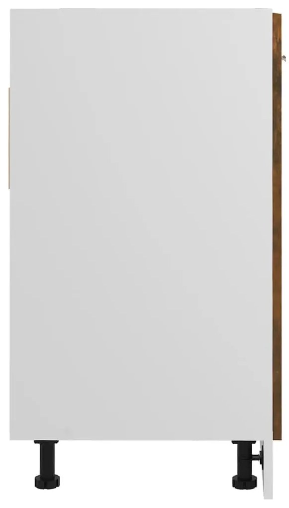 vidaXL Ντουλάπι Νιπτήρα "Lyon" Καπνιστή Δρυς 80x46x81,5 εκ. από Τεχνητό Ξύλο