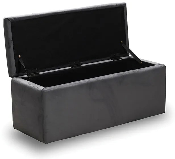 LIDO ΣΚΑΜΠΟ VELVET GREY ΜΕ ΑΠΟΘ. ΧΩΡΟ 101X41X42εκ. 101X41X42εκ.