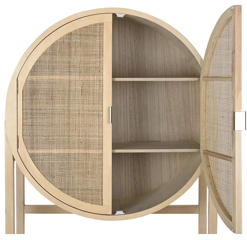 Σκευοθήκη DKD Home Decor Φυσικό Ξυλο παουλόβνια Ξύλο MDF 90 x 40 x 160 cm