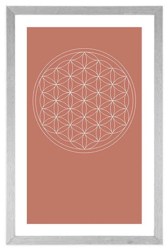 Αφίσα με παρπαστού Καταπληκτικά Mandala - 40x60 white