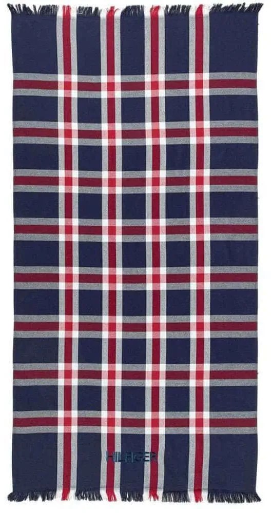 Πετσέτα Θαλάσσης Ranch Red Tommy Hilfiger Beach 90x170cm 100% Βαμβάκι