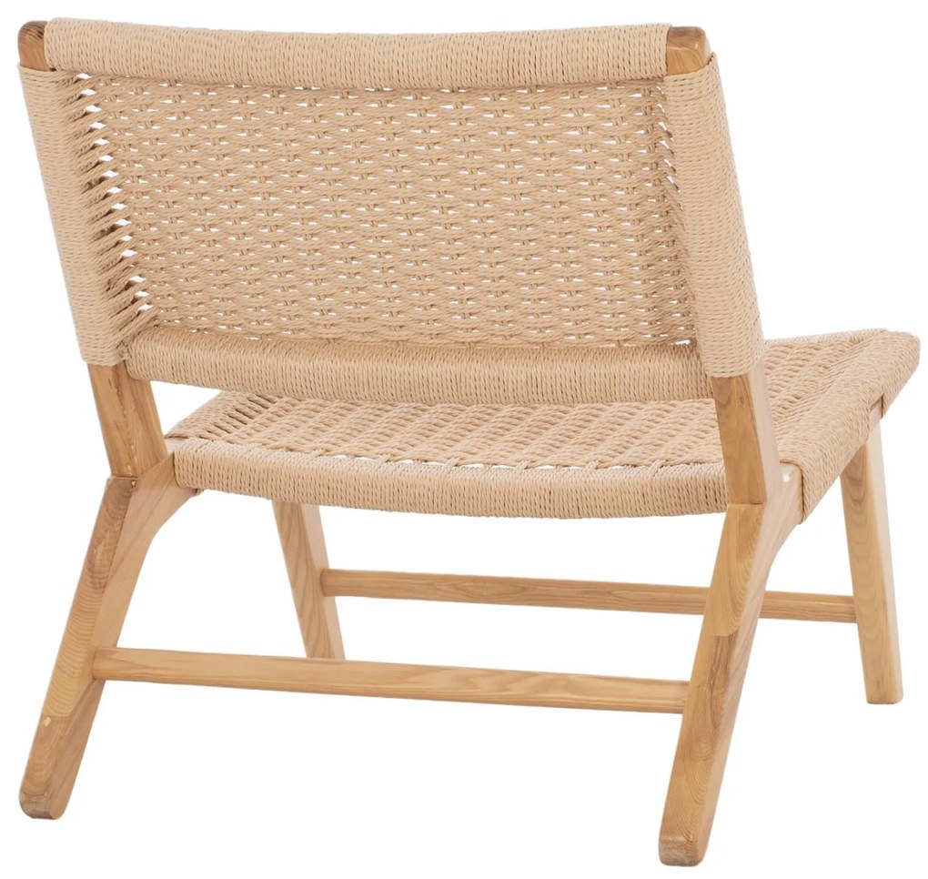 Πολυθρόνα ANIKA C8917.01 Ξύλινη με Πλέξη Σχοινί 67,5x75x73,5Yεκ. 67.5x75x73.5 εκ.