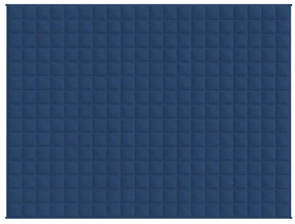 vidaXL Κουβέρτα Βαρύτητας Μπλε 150 x 200 εκ. 7 κ. Υφασμάτινη