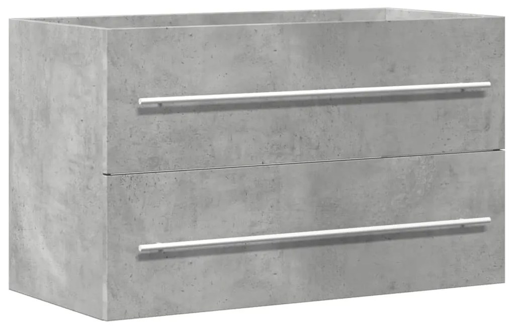 vidaXL Ντουλάπι Νιπτήρα Γκρι σκυροδέματος 80x38,5x48εκ Επεξεργασμένο Ξύλο