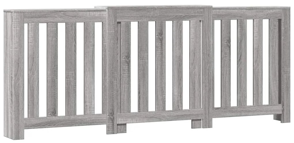 vidaXL Κάλυμμα Καλοριφέρ Γκρι Sonoma 205x21,5x83,5 εκ Επεξ. Ξύλο