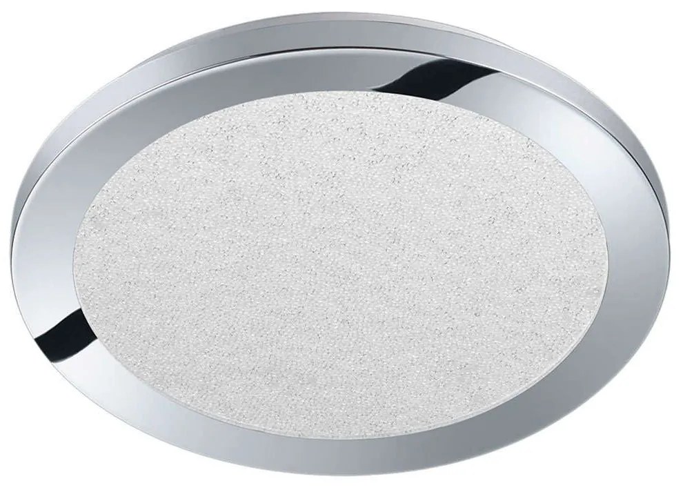 Φωτιστικό Οροφής - Πλαφονιέρα Cesar 656411506 Φ26x3cm Led 1500Lm 13W Chrome Trio Lighting Acrylic,Plastic
