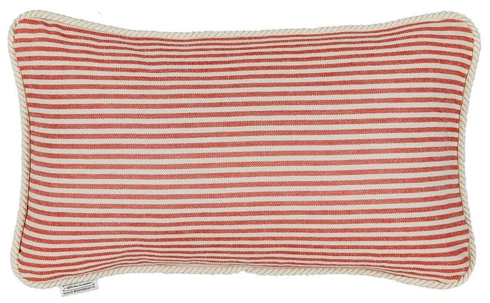 Μαξιλάρι Διακοσμητικό (Με Γέμιση) Rhubarb Stripe Lc40120 50X30Cm White-Red Mindthegap 30X50 Feather
