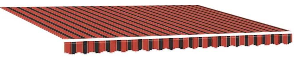 vidaXL Αντιανεμικό Πορτοκαλί και Καφέ 450 x 350 x 165 εκ Πολυεστέρας