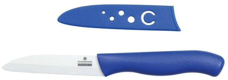 Μαχαίρι Προπαρασκευής Cera 73070217 8cm Blue-White Zassenhaus Κεραμικό