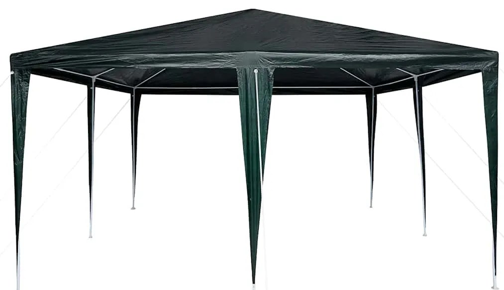 vidaXL Σκηνή Πάρτυ Πράσινο, Άσπρο 400 x 400 x 266 εκ