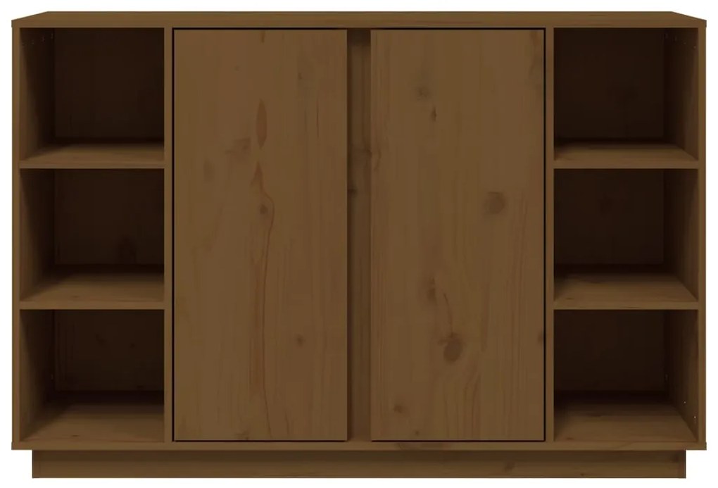vidaXL Ντουλάπι Καφέ Μελί 120x35x80 εκ. από Μασίφ Ξύλο Πεύκου