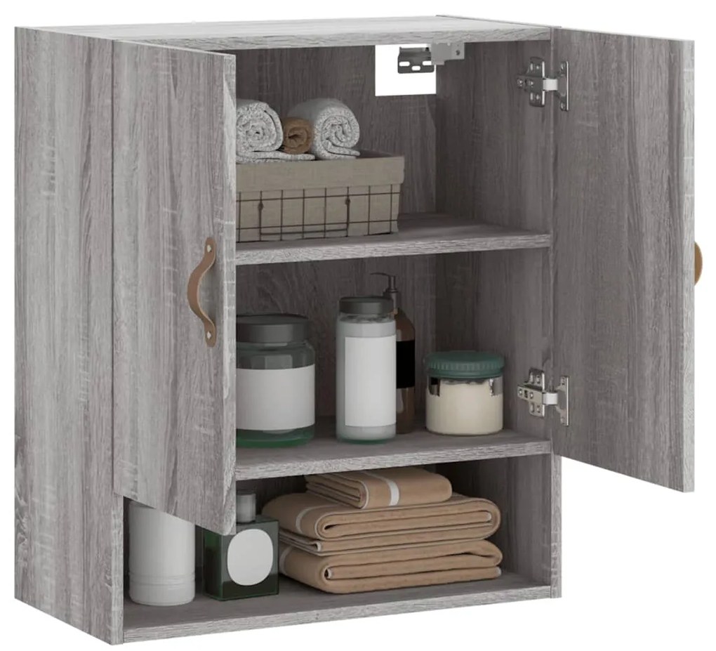 vidaXL Ντουλάπι Τοίχου Γκρι Sonoma 60x31x70εκ. Επεξεργασμένο Ξύλο