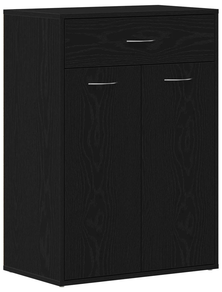 vidaXL Ντουλάπι Παπουτσιών Μαύρο Δρυς 60x35x84 εκ από Ξύλο