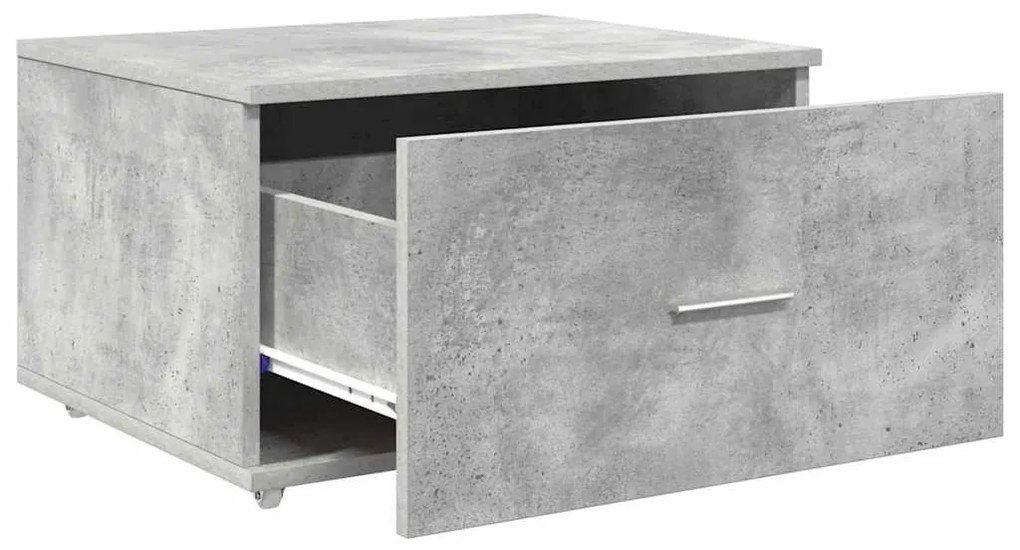 vidaXL Ντουλάπι με Συρτάρια Γκρι 55 x 45 x 33.5 εκ Επεξεργασμένο ξύλο