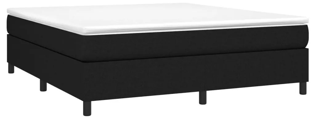 vidaXL Σκελετός Κρεβατιού Χωρίς Στρώμα Μαύρο 180x200 εκ. Υφασμάτινο