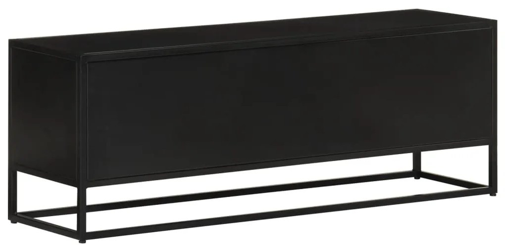 vidaXL Έπιπλο Τηλεόρασης 110 x 30 x 40 εκ. Μασίφ Ξύλο Μάνγκο &amp; Σίδηρος
