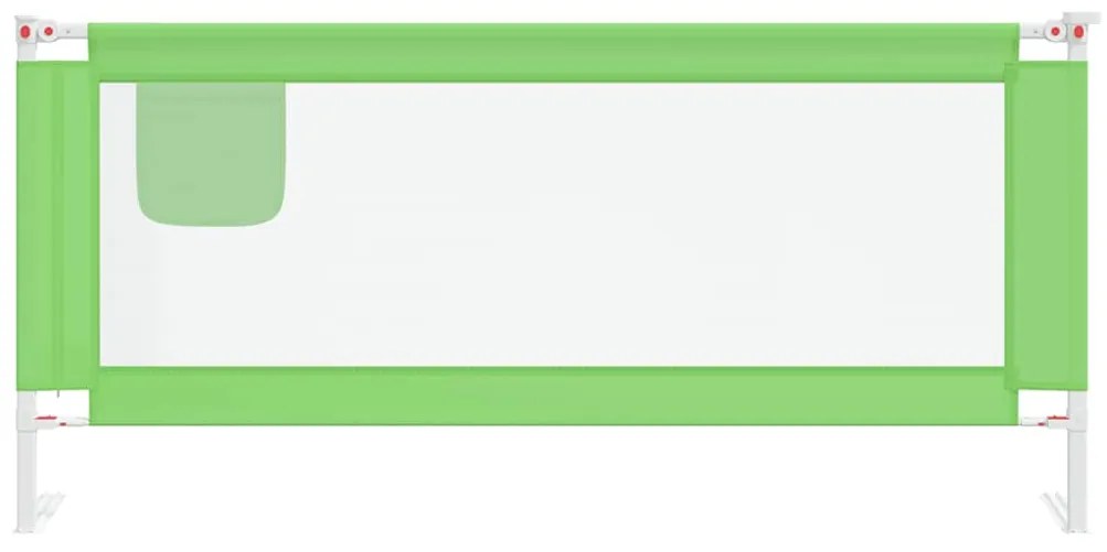 vidaXL Μπάρα Κρεβατιού Προστατευτική Πράσινη 200 x 25 εκ. Υφασμάτινη