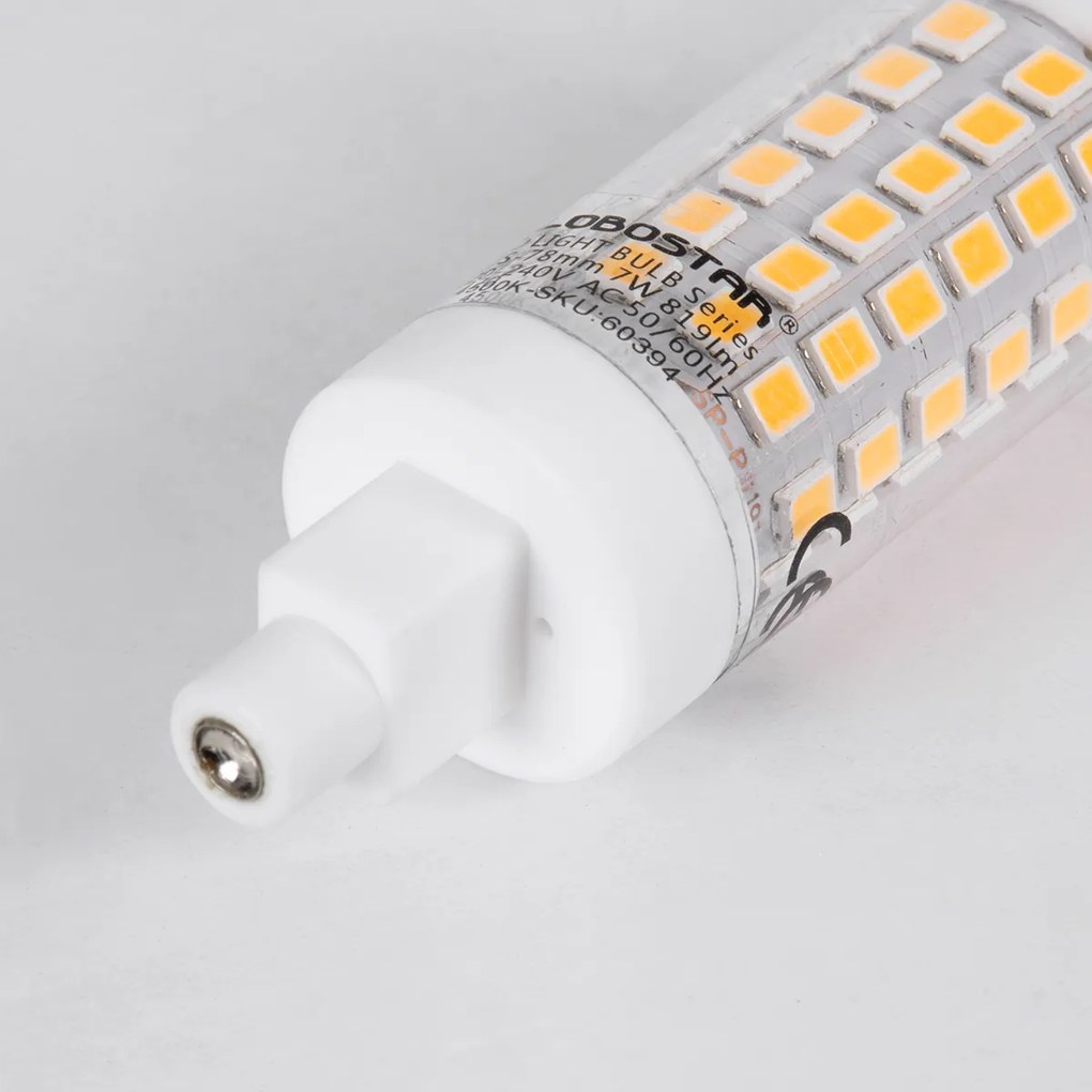 GloboStar 60395 Λάμπα LED R7S 78mm 7W 791lm 360° AC 220-240V IP20 Φ2 x Υ7.8cm Θερμό Λευκό 2700K - 3 Years Warranty - 60395