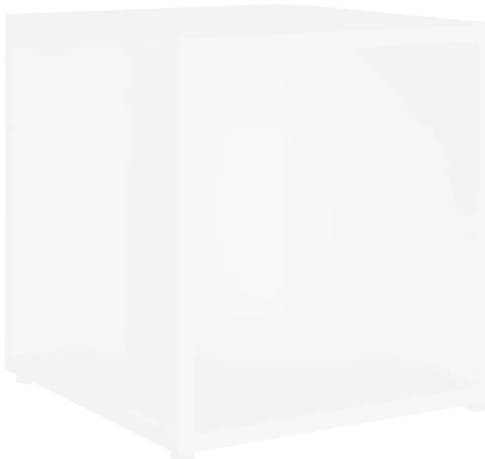 vidaXL Τραπέζι Βοηθητικό Λευκό 33 x 33 x 34,5 εκ. από Επεξ. Ξύλο