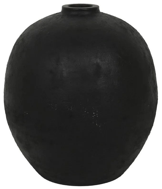 Βάζο Krakatoa 031644 35x35x40cm Black Μαγνήσιο