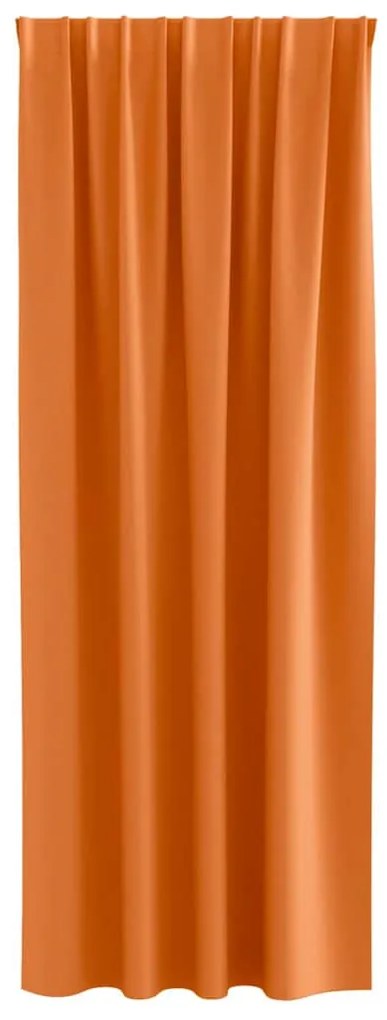 vidaXL Κουρτίνες 2 pcs Φωτεινό Πορτοκάλι 260x140εκ. Πολυεστέρας