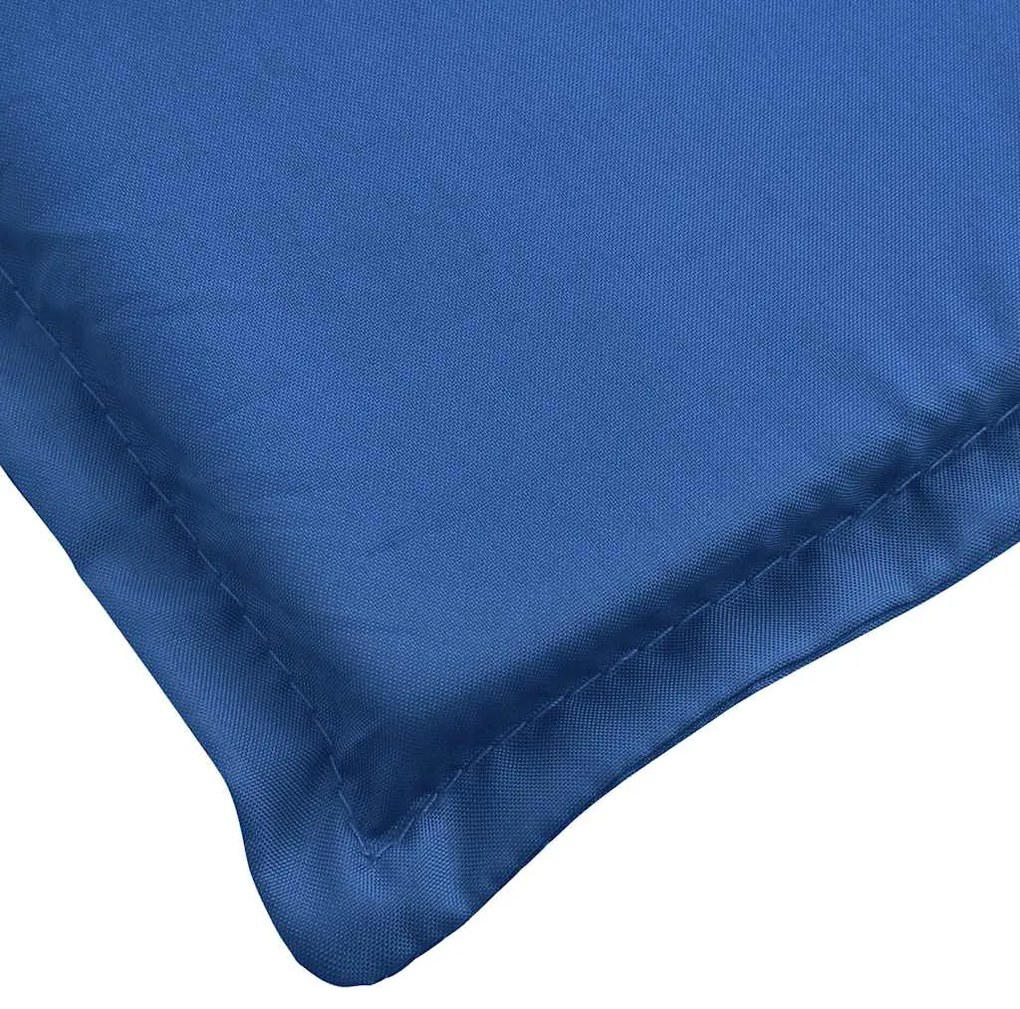 vidaXL Μαξιλάρι Ξαπλώστρας Μπλε Ρουά 180x60x4 εκ. από Ύφασμα Oxford