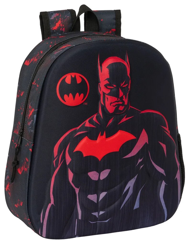 Παιδική Τσάντα 3D Batman Μαύρο 27 x 33 x 10 cm