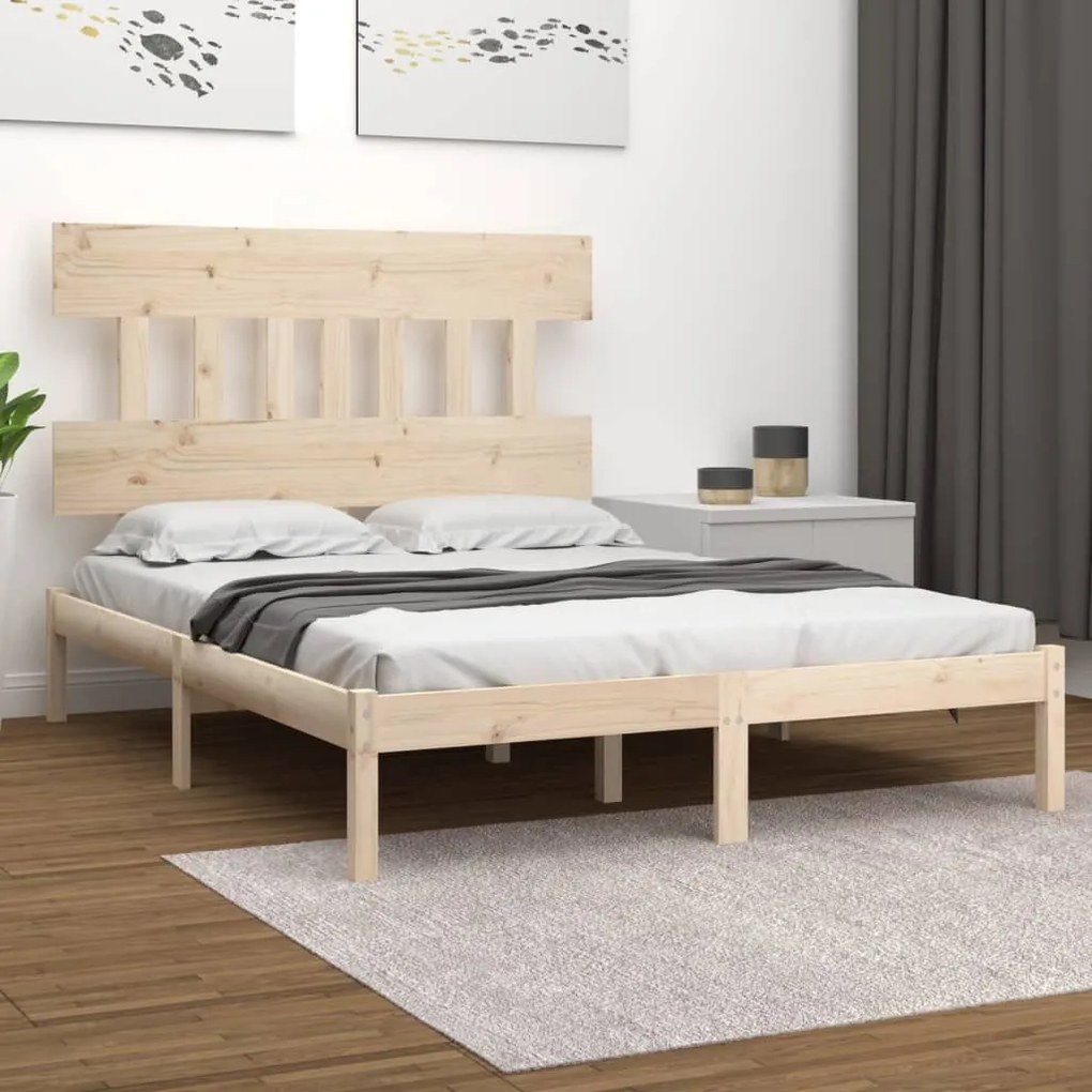 Πλαίσιο Κρεβατιού 180 x 200 εκ. Μασίφ Ξύλο Super King Size 3104753