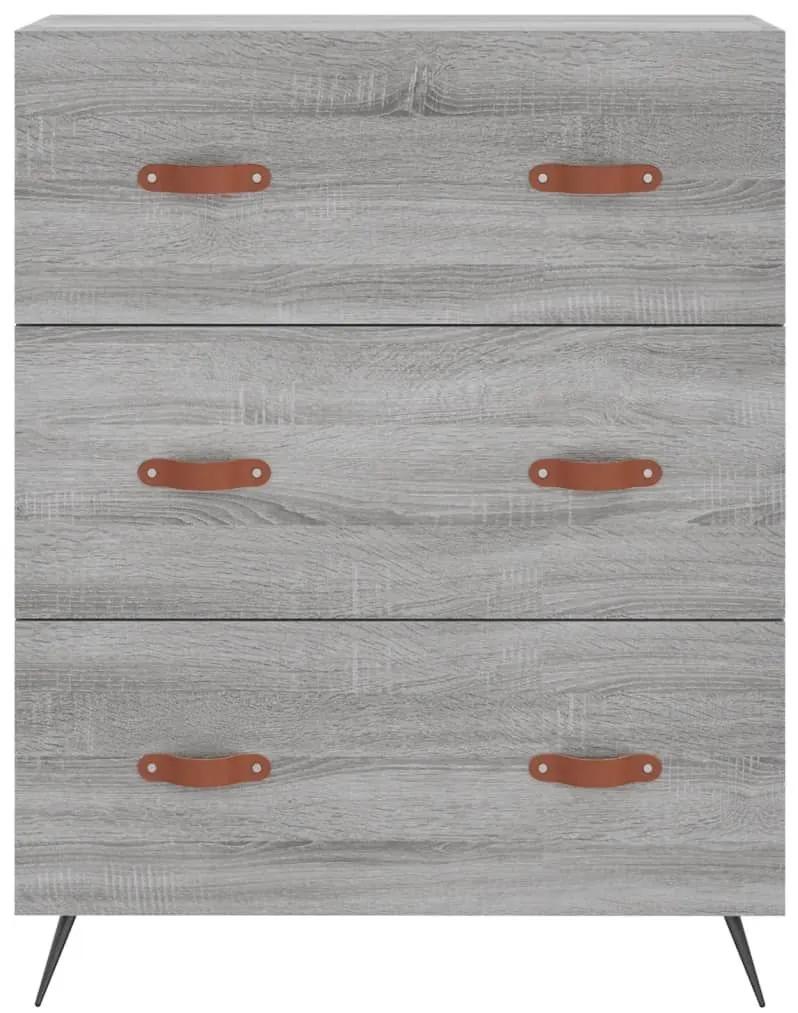 Συρταριέρα Γκρι Sonoma 69,5 x 34 x 90 εκ. από Επεξεργ. Ξύλο - Γκρι