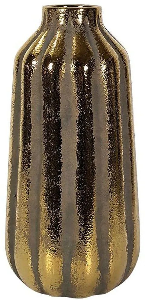 Βάζο Κεραμικό 0024-124-154 17x35cm Gold-Sand Ceramic