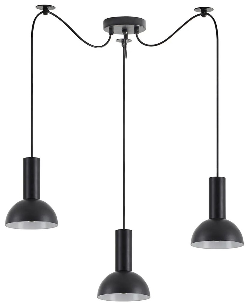 Φωτιστικό Οροφής Τρίφωτο Homelighting 77-8556 Black