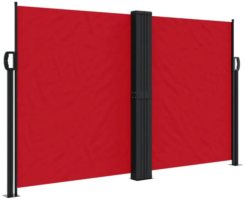 vidaXL Σκίαστρο Πλαϊνό Συρόμενο Κόκκινο 140 x 1000 εκ.