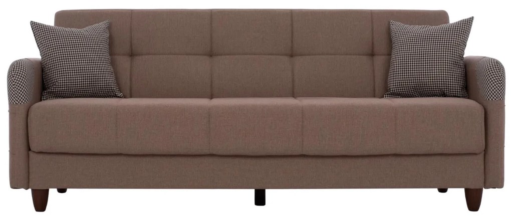 Καναπές - Κρεβάτι Sanna 3θέσιος Μπέζ 210x82x86 εκ. 210x82x86 εκ.