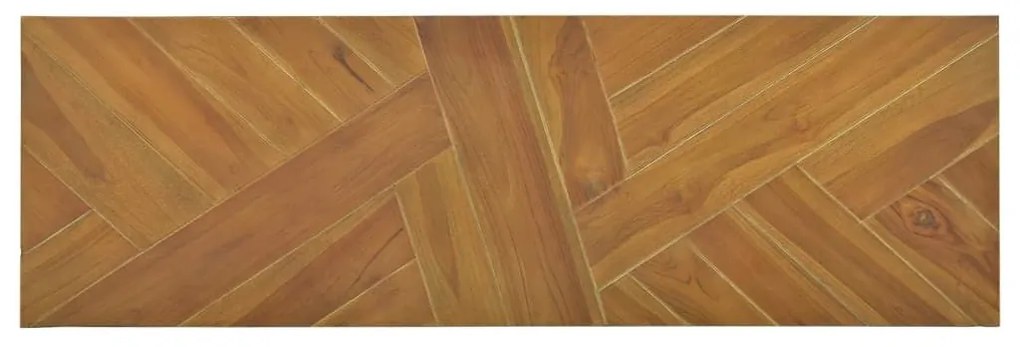 Έπιπλο Τηλεόρασης 110 x 60 x 38 εκ. από Μασίφ Ξύλο Teak - Καφέ