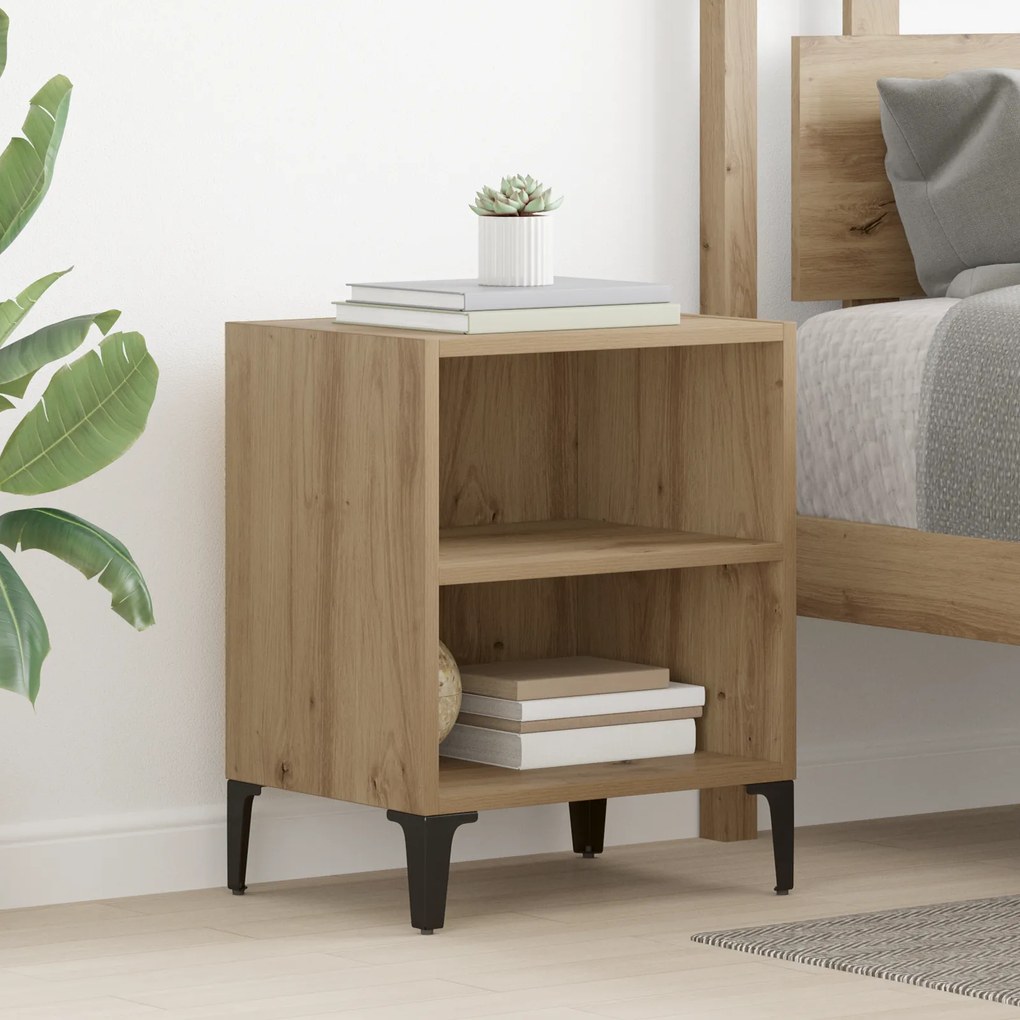 vidaXL Κομοδίνα 2 τμχ Αρτιστική Δρυς 40x30x50 εκ. Επεξεργασμένο Ξύλο