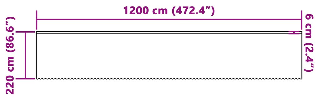 vidaXL Κουρτίνες με κουρτίνες Floral Λευκό Πολυεστέρας