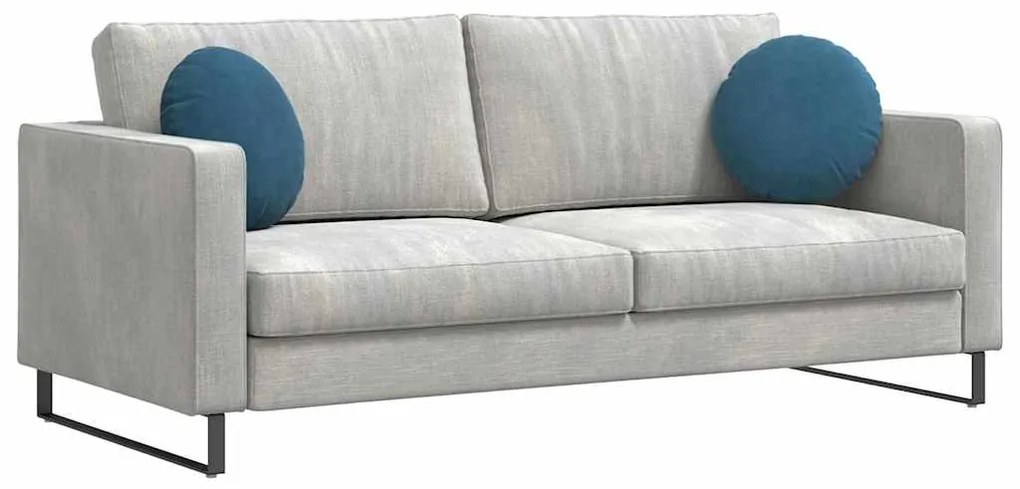 vidaXL Μαξιλάρια καθισμάτων 2 pcs Μπλε Ø 40 x 13 εκ. Βελούδο